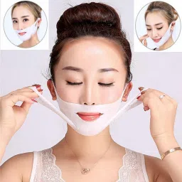 V Shaped Slimming Face Mask V Line Lifting Face Mask, Double Chin Reducer Mask Face Shaping Mask-image-58