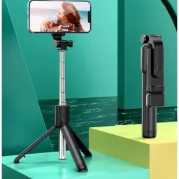 Mobtude 3-in-1 Convertible Tripod Rotating Phone Holder and Fill Light Bluetooth Remote Monopod, Tripod, Tripod Bracket, Tripod Clamp, Tripod Kit-image-43