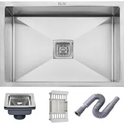 Undermount Kitchen Sink with Bottom Grid 24x18x10 INCH HEAVYDUTY HANDMADE SINGLE BOWL KITCHEN SINK | Vessel Sink-image-71