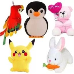 Stuffed Soft Toy Plush for Kids Baby Boy Girl Birthday Medium Size , Set of 5 - 26 cm-image-44