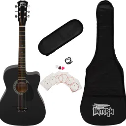 INT-38C-BK-G Acoustic Guitar Linden Wood Linden Wood Right Hand Orientation-8