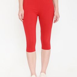 Feelings Plus Size Slim-Fit Cotton Mid-Rise Capri-image-79