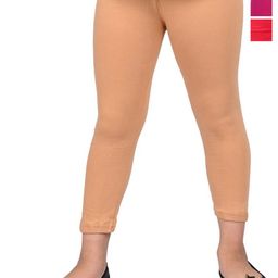 BAESD Girls Pack Of 4 Slim Fit High Rise Cropped Leggings-image-33