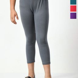 BAESD Girls Pack Of 5 Mid-Rise Capris-picture-40