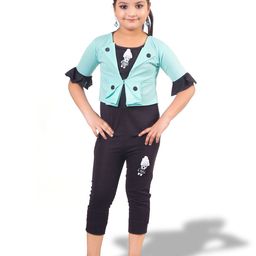 BAESD Girls Printed Top With Capris-image-64