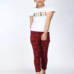 IndiWeaves Girls Pack of 4 Printed Capris-image-19