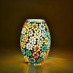 8inchi Mosaic Dholak table lamp@37 Table Lamp-image-78