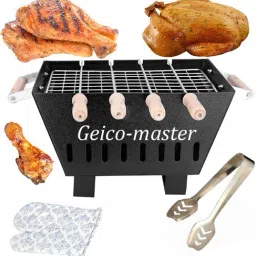 Mini Portable Barbecue with 4 Skewers, 1 Grill Electric Tandoor-image-37