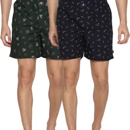 Pack of 2 Allover Print And Side Pocket Printed Men Boxer-picture-19