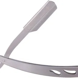 Ustra Razer, Saloon Accessories, Plastics And Stainless Steel Straight Barber Folding Safe Shaving Razor For Men, Silver, 25 Grams, Pack Of 1, Men-8