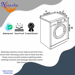 nitasha Front Loading Washing Machine Cover image 2