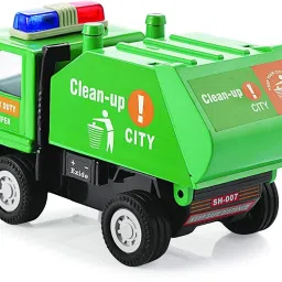 CLEAN UP CITY TOY TRUCK PULL BACK ACTION GARBAGE CARRIER TRUCK-6