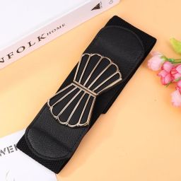 Women Casual Black Fabric Belt-image-47