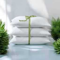 Microfibre Solid Sleeping Pillow Pack of 3-20