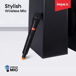 IMPEX Thunder T3 Plus 100 W RMS Wireless Mic Tower Speaker With 100 W Bluetooth Home Theatre image 4