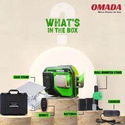 omada 12 Lines Green Laser Level Pro, 4x360° Professional Laser for Construction Vertical/Horizontal Laser Level TOP CUSTOMER SERVICE Magnetic Line Level image 4