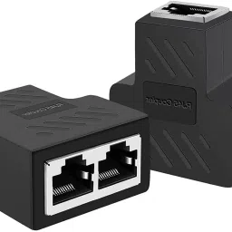 microware RJ45 Ethernet Splitter, 1 to 2 Ethernet Extender Female to 2 Female 8P8C Network Lan Adapter-18