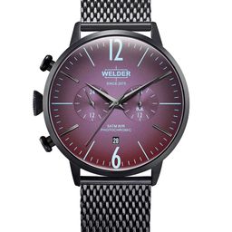 WELDER Men Brass Dial & Bracelet Style Straps Analogue Multi Function Watch WWRC1037-8