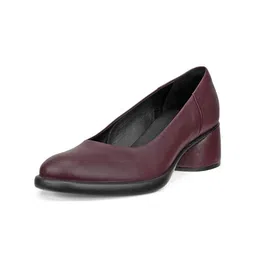 ECCO Women Leather Block Pumps-44