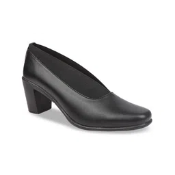 VALIOSAA Women Black Block Pumps-image-22