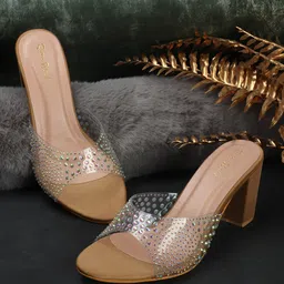 Retro Walk Open Back Block Pumps image 1