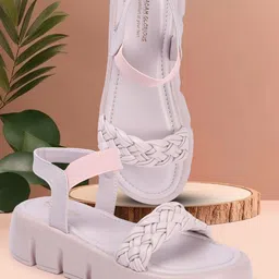 madam glorious Open Toe Flatform Heels-46