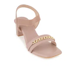 HEELSNFEELS Embellished Block Heels With Backstrap image 2