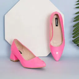Sherrif Shoes Women Party Block Pumps-32