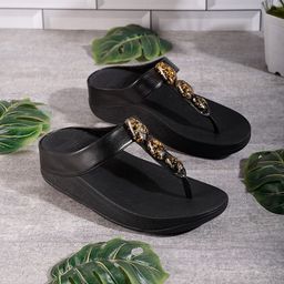 fitflop Embellished Open Toe Comfort Heels-3