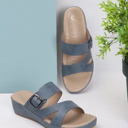 Carlton London Open Toe Wedge Heels-20