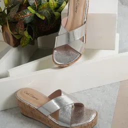 Get Glamr Open Toe Wedge Heels-35