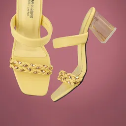 madam glorious Embellished Block Heels-8