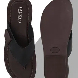 FAUSTO Men Black Thong Flip-Flops-14
