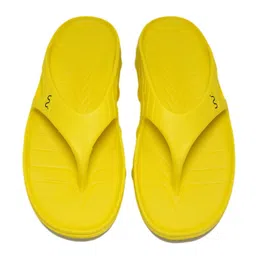 Doubleu Men Yellow Rubber Thong Flip-Flops-13