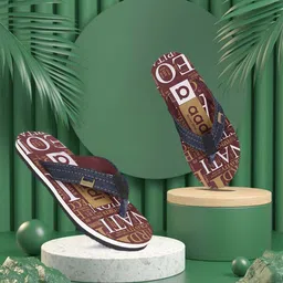 aadi Men Printed Rubber Thong Flip-Flops-picture-13