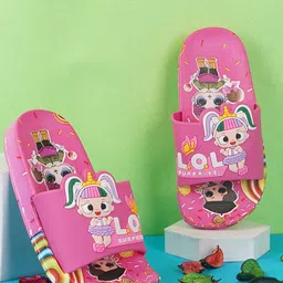 BAESD Kids Printed Sliders-48