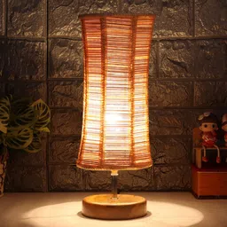 Devansh Beige Textured Table Lamps-23