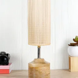 Devansh Beige Textured Table Lamps-20