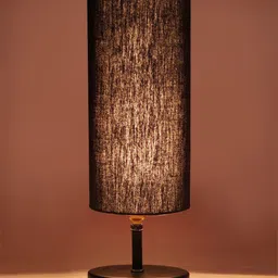 Devansh Black Textured Table Lamps-25