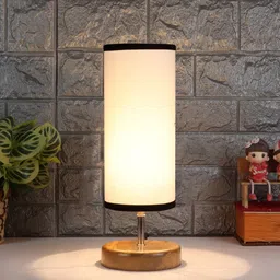 Devansh White Textured Table Lamps-40