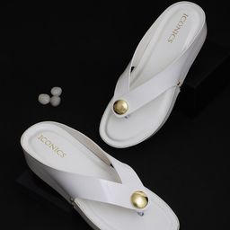 ICONICS White Solid Wedges-20