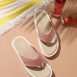 GNIST Embellished Open Toe Flatform Heels-51