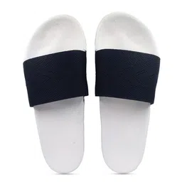 Pampy Angel Men White & Black Printed Rubber Sliders-image-42