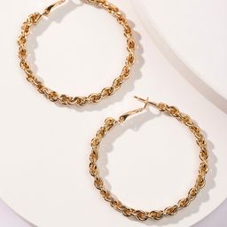 PRITA BY PRIYAASI Gold Plated Hoop Earrings-92