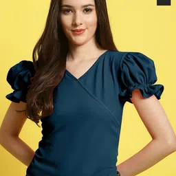 Fabflee Pack of 2 Puff Sleeved Tops-picture-11