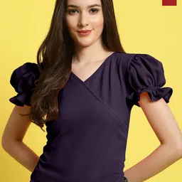 Fabflee Pack Of 2 Puff Sleeves Tops-picture-39