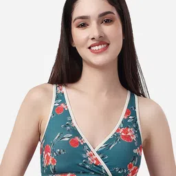 Soie Non Padded Non Wired Lounge Bra with Removable Cups-0