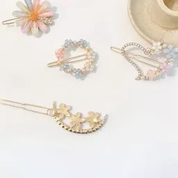 DN Creation Set of 4 Flower Claw Clips-31