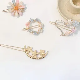 DN Creation Set of 4 Flower Claw Clips-30