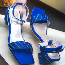 NR By Nidhi Rathi Embellished Block Heels-53